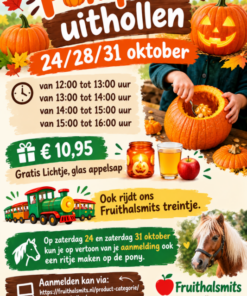 Pompoen uithollen 28 oktober 15:00 tot 16:00 uur